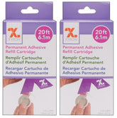 2-Pack - Xyron Acid-Free Permanent Adhesive Refill Cartridge for XRN150 1.5-inch "X" Sticker Maker, 20-feet Each